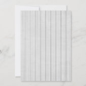 オリーブの枝のブライダルシャワーの地中海のな植物 招待状 (裏面)