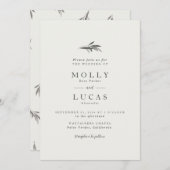 オリーブの枝の招待状 招待状 (正面/裏面)