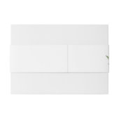 オリーブの枝の水素朴色結婚の 招待状ベリーバンド (裏面例)