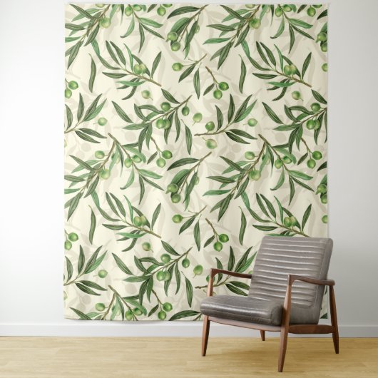オリーブの枝の水色 タペストリー (インサイチュ)