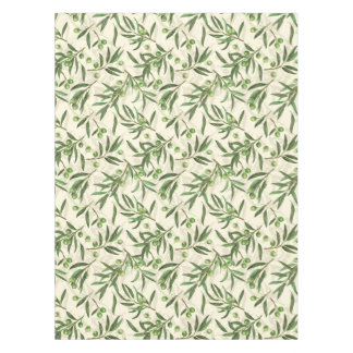 オリーブの枝の水色 テーブルクロス