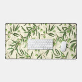 オリーブの枝の水色 デスクマット (キーボード&マウス)