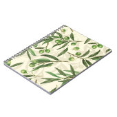 オリーブの枝の水色 ノートブック (左側)