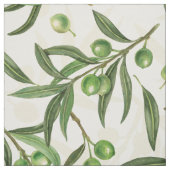 オリーブの枝の水色 ファブリック (見本)