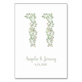 オリーブの枝の番号11 テーブルナンバー (裏面)