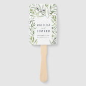 オリーブの枝の絵を描結婚色のハンドファン ハンドファン (正面)