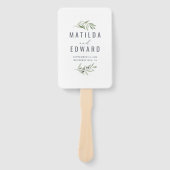 オリーブの枝の絵を描結婚色のハンドファン ハンドファン (正面)