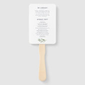 オリーブの枝の絵を描結婚色のハンドファン ハンドファン (裏面)