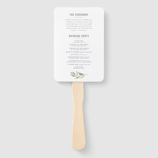 オリーブの枝の絵を描結婚色のハンドファン ハンドファン (裏面)