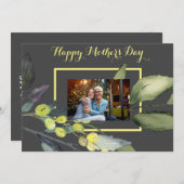 オリーブの枝の花の写真の母の日カード シーズンカード (正面/裏面)