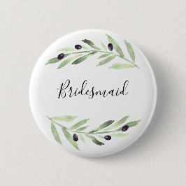 オリーブの枝の花嫁付きボタン 缶バッジ