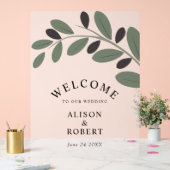 オリーブの枝は結婚霜で覆われた アクリルサイン (ウェディング)