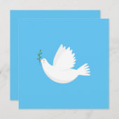 オリーブの枝を持つハト 招待状 (正面/裏面)