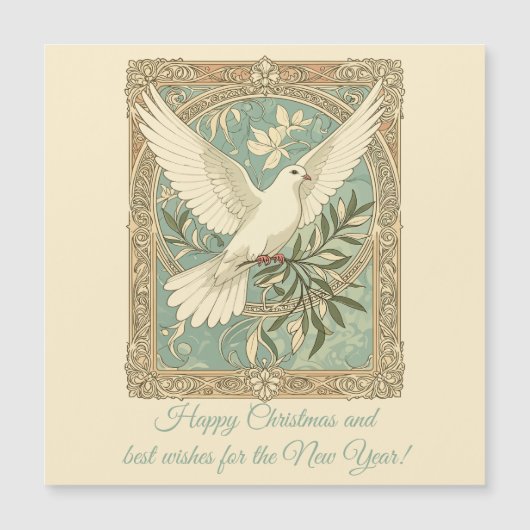 オリーブの枝を持つ鳩のクリスマス (正面)