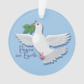 オリーブの枝を持つ、地上の平和 オーナメント (正面)