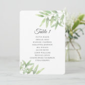 オリーブの枝シンプル結婚座図 招待状 (スタンド正面)