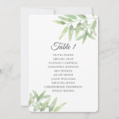 オリーブの枝シンプル結婚座図 招待状 (正面)