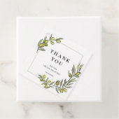 オリーブの枝フレーム結婚式の引き出物ラベル フェイバータグ (インサイチュ)