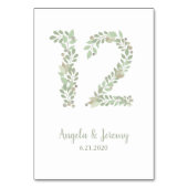 オリーブの枝第12 テーブルナンバー (裏面)