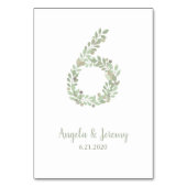 オリーブの枝第6 テーブルナンバー (裏面)