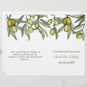 オリーブの枝自然緑の結婚植物 (正面/裏面)