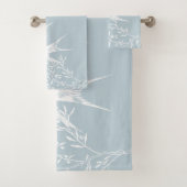 オリーブの枝飛んでいるに鳥を乗せる バスタオルセット (インサイチュ)