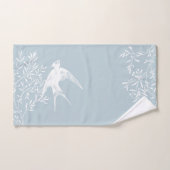 オリーブの枝飛んでいるに鳥を乗せる バスタオルセット (ハンドタオル)