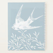 オリーブの枝飛んでいるに鳥を乗せる プランナー手帳 (裏面)