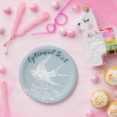 オリーブの枝飛んでいるに鳥を乗せる ペーパープレート (パーティー)