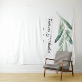 オリーブの枝 ウェディングバックドロップ, フォトブース小道具 タペストリー (インサイチュ(横))