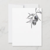 オリーブの枝 ウェディング詳細 封入カード 招待状 (裏面)