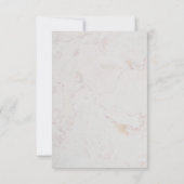 オリーブの枝 ウェディング エレガント スクリプト 偽金箔 出欠カード (裏面)