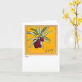 オリーブの枝 カード (黄色い花)