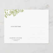 オリーブの枝　セーブ・ザ・デート ポストカード (裏面)