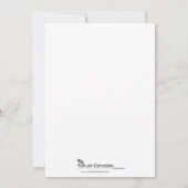 オリーブの枝：トスカーナの風薫るウェディング・インビテーション 招待状 (裏面)