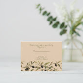 オリーブの枝:トスカーナTouchの応答カード エンクロージャーカード (スタンド正面)