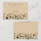 オリーブの枝:トスカーナTouchの応答カード エンクロージャーカード (正面/裏面)