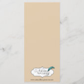 オリーブの枝：トスカーナTouch結婚のメニュー メニュー (裏面)