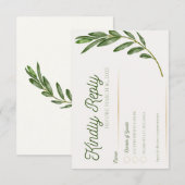 オリーブの枝 - 出席確認カード 出欠カード (正面/裏面)