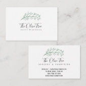 オリーブの枝 名刺 (正面/裏面)