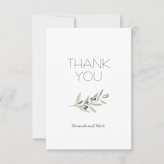 オリーブの枝 感謝カード (正面)