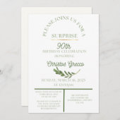 オリーブの枝 - 招待状 (正面/裏面)