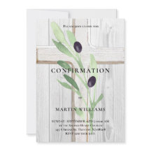 オリーブの枝 白い木のクロス 確認