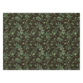 オリーブの枝、黒 テーブルクロス (正面(横))
