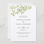 オリーブの枝 Save the Date カード (正面)