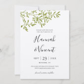 オリーブの枝 Save the Date カード (正面)