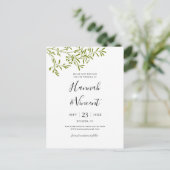 オリーブの枝 Save the Date ポストカード (スタンド正面)