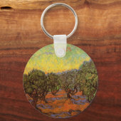 オリーブの森、オレンジの空 ヴィンセント・ヴァン・ゴッホ キーホルダー (正面)