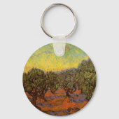 オリーブの森、オレンジの空 ヴィンセント・ヴァン・ゴッホ キーホルダー (裏面)