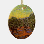 オリーブの森、オレンジ色の空 ヴィンセント・ヴァン・ゴッホ セラミックオーナメント (右)